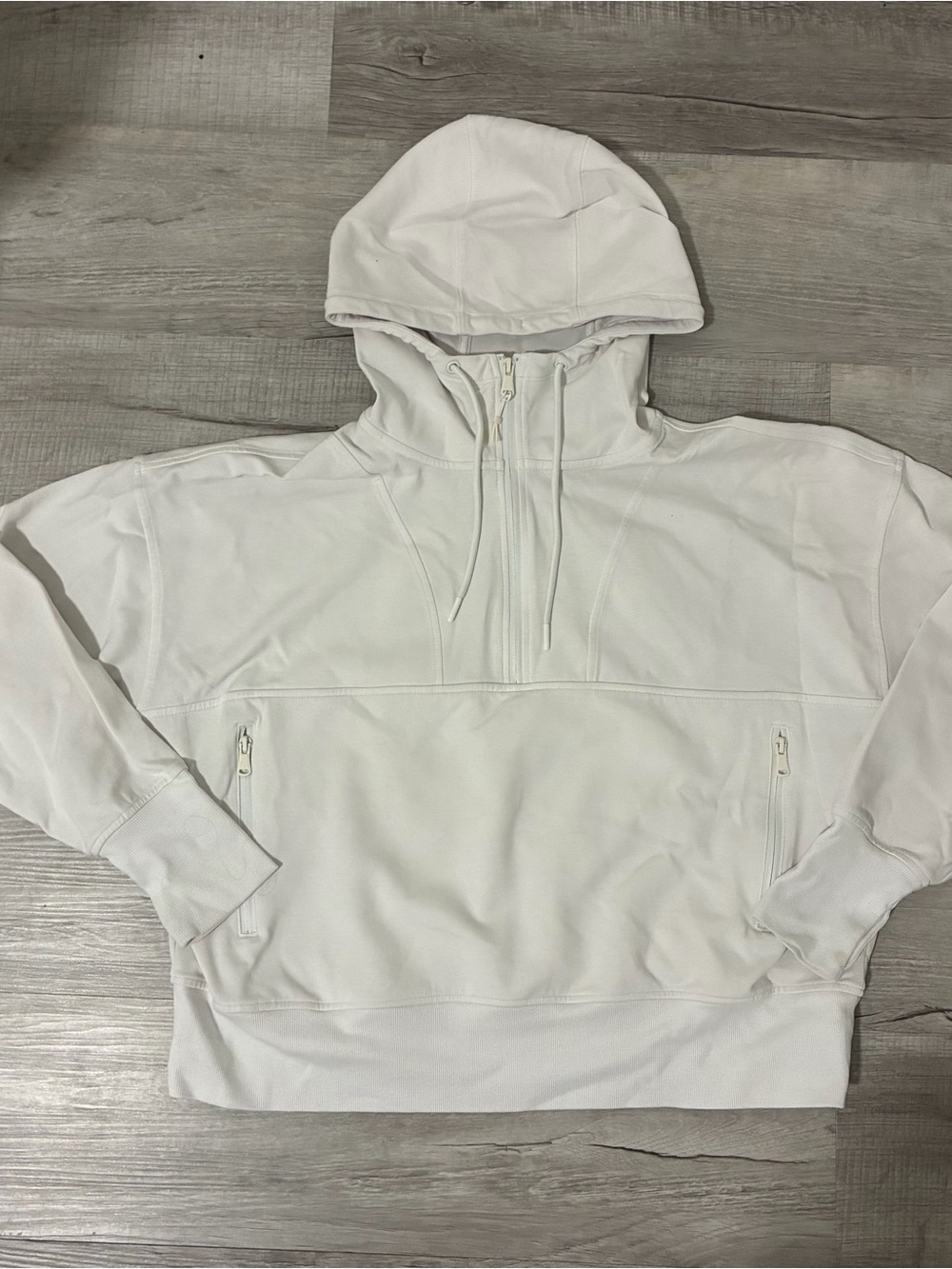 old navy half-zip fleece hoodie
